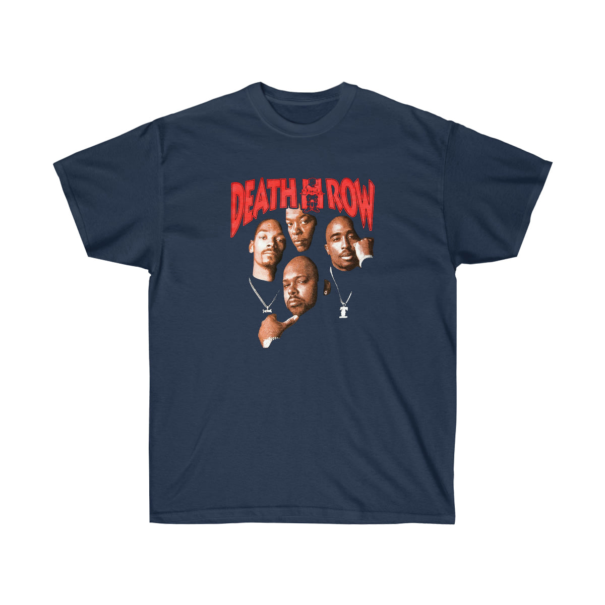 Rap Death Row Pic Men T-Shirt - Navy, 3XL image