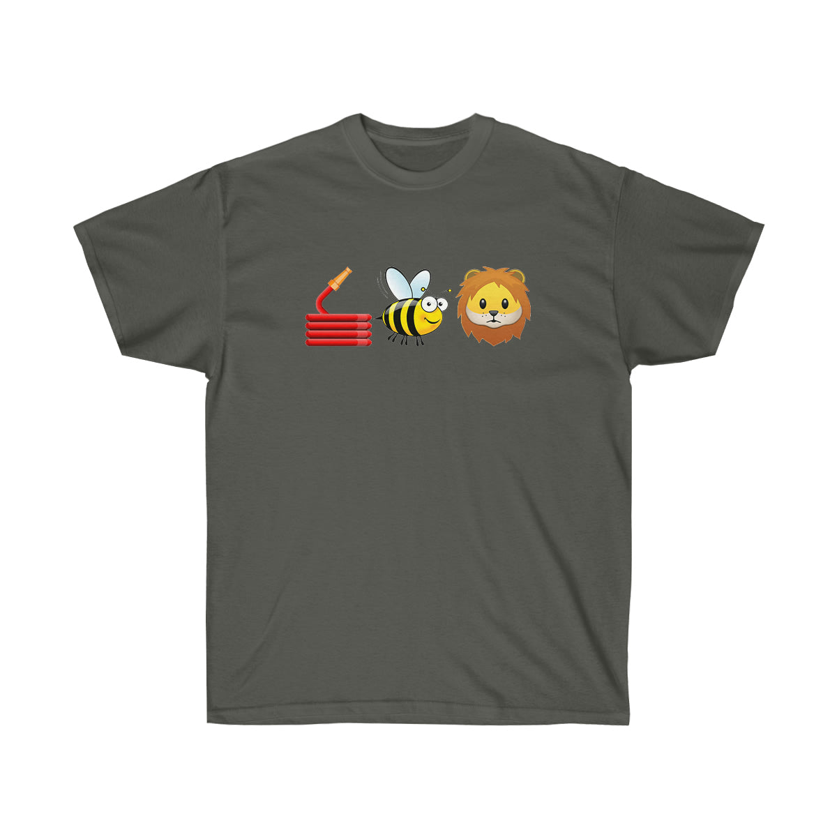 Hose bee lion Men T-Shirt - Charcoal, XL image