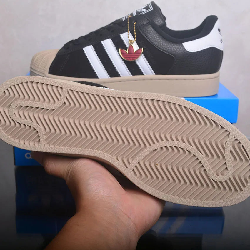 AD Superstar II Core Black / Core White / Khaki Three Shoes Sneakers - nk0005444 image 7