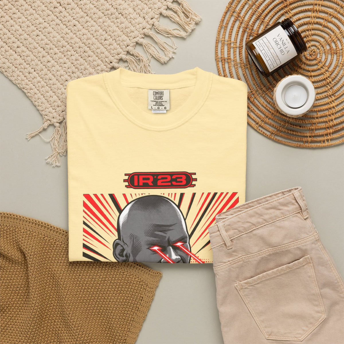Graphic Print Unisex Garment-Dyed T-shirt - POD0032 image 15