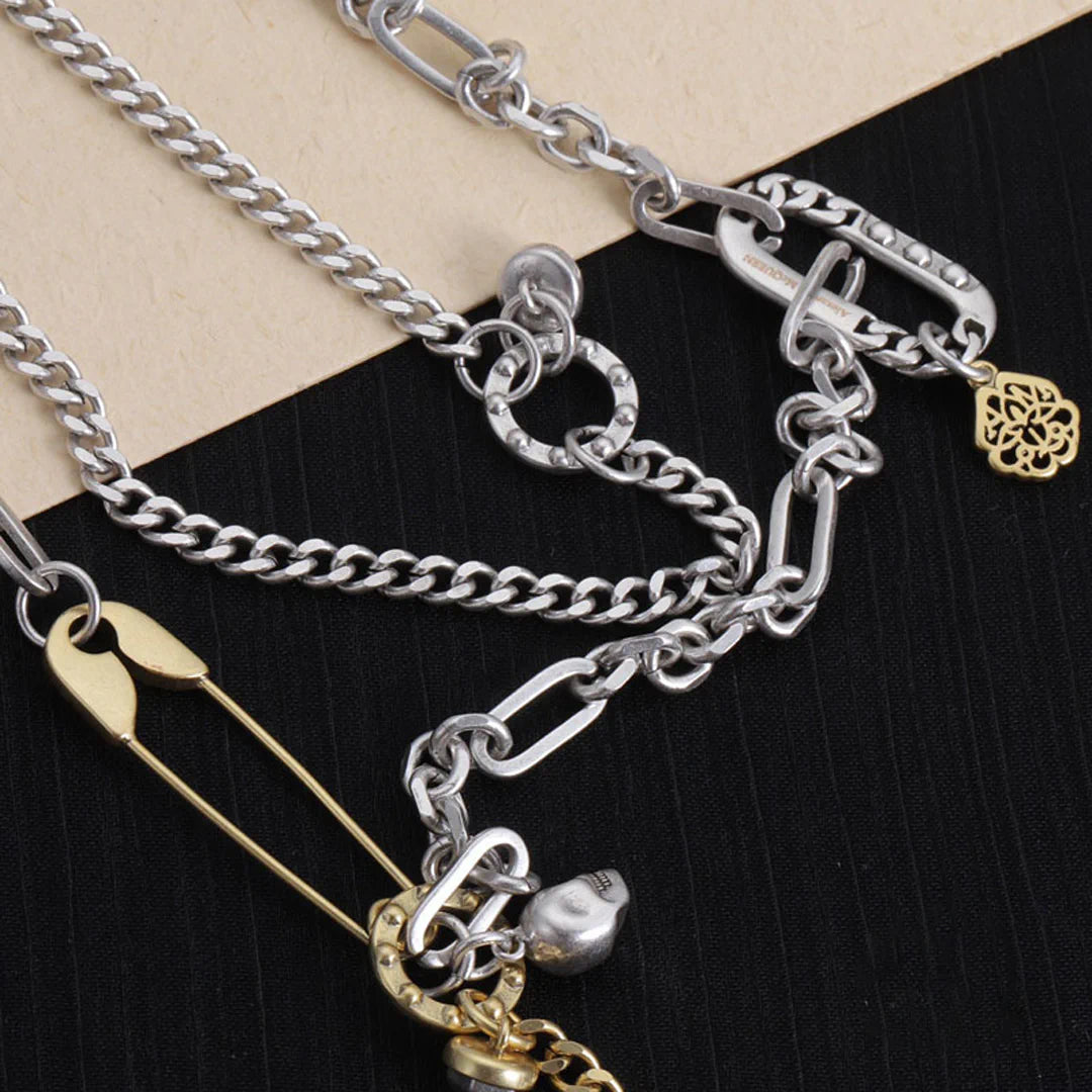 McQueen Safety Pin Necklace - MC0006 image 3