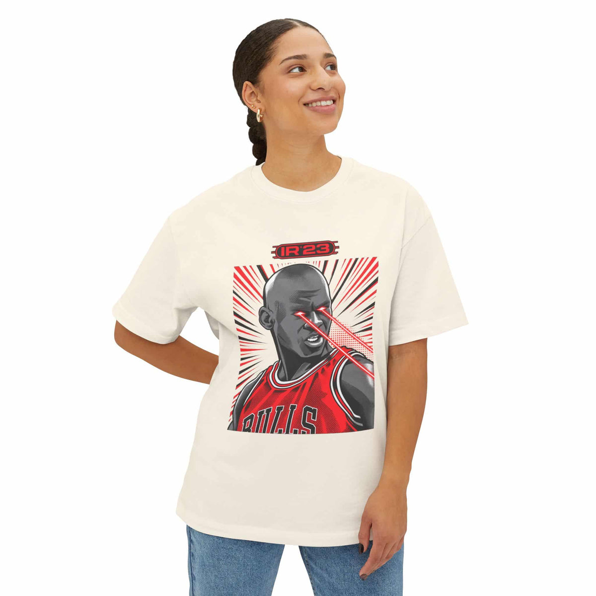 Graphic Print Unisex Oversized Boxy Tee - POD0032 image 11