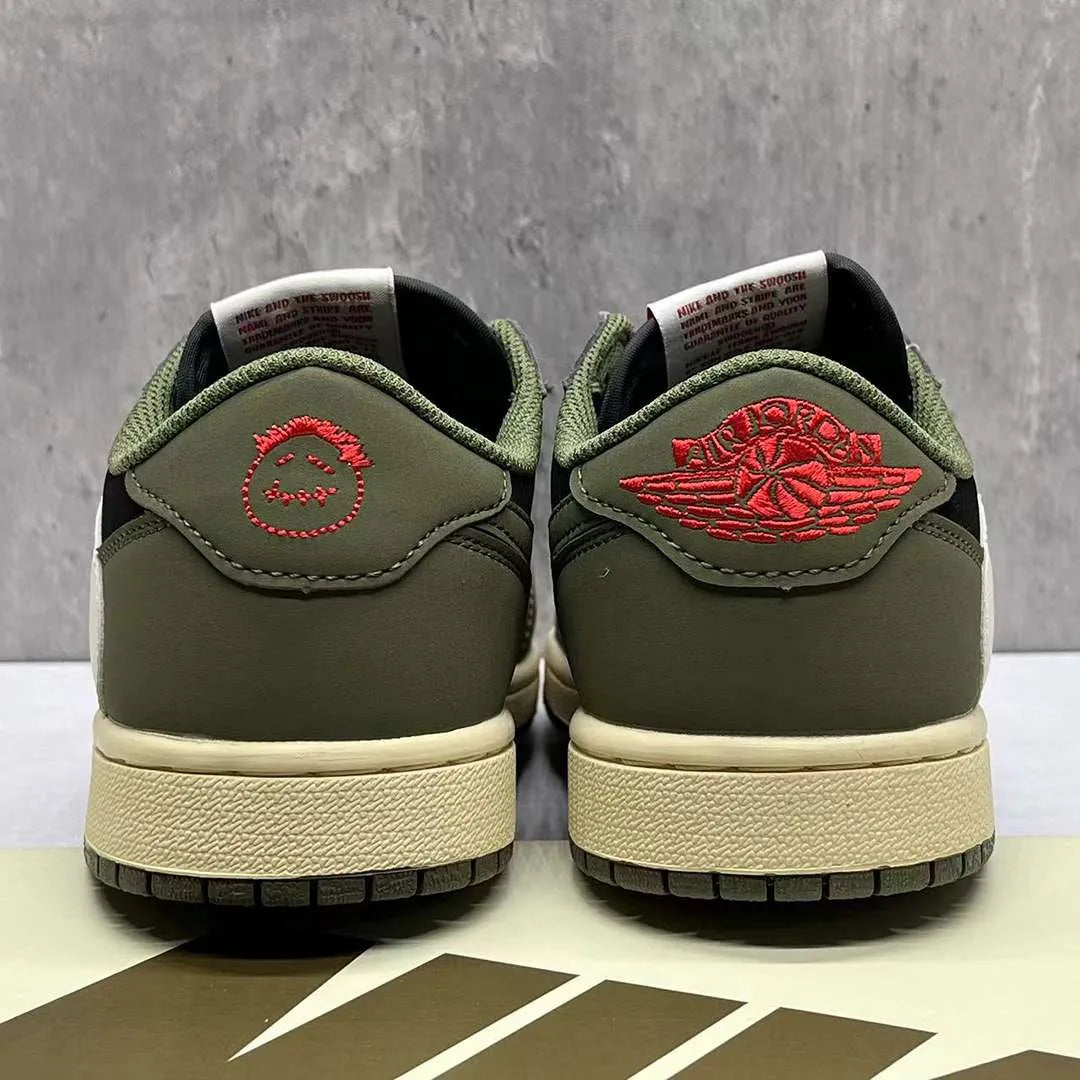 Travis Scott x AJ 1 Low OG Black Olive Shoes Sneakers – nk0003548 image 7