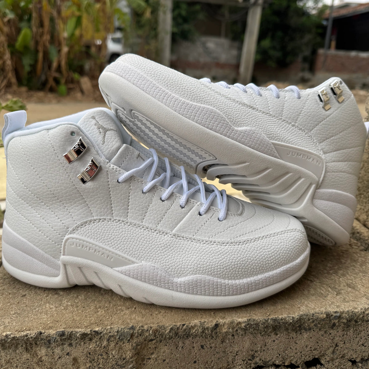 AJ 12 Retro All White Shoes Sneakers - nk0005257 image 4