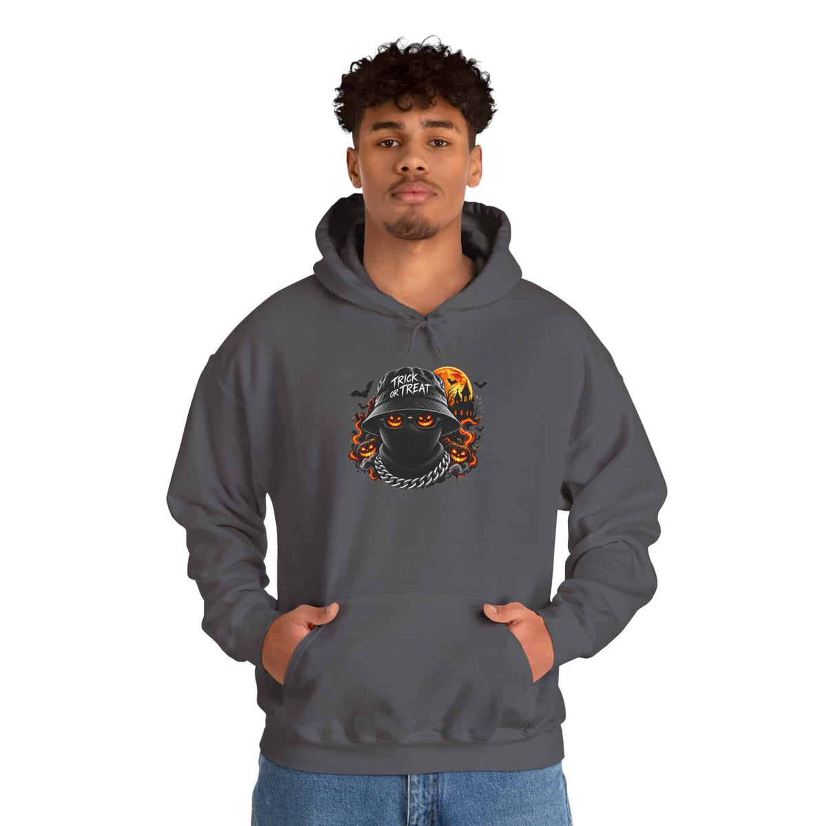 Spooky Streetwear Masked Hooded Sweatshirt image 57