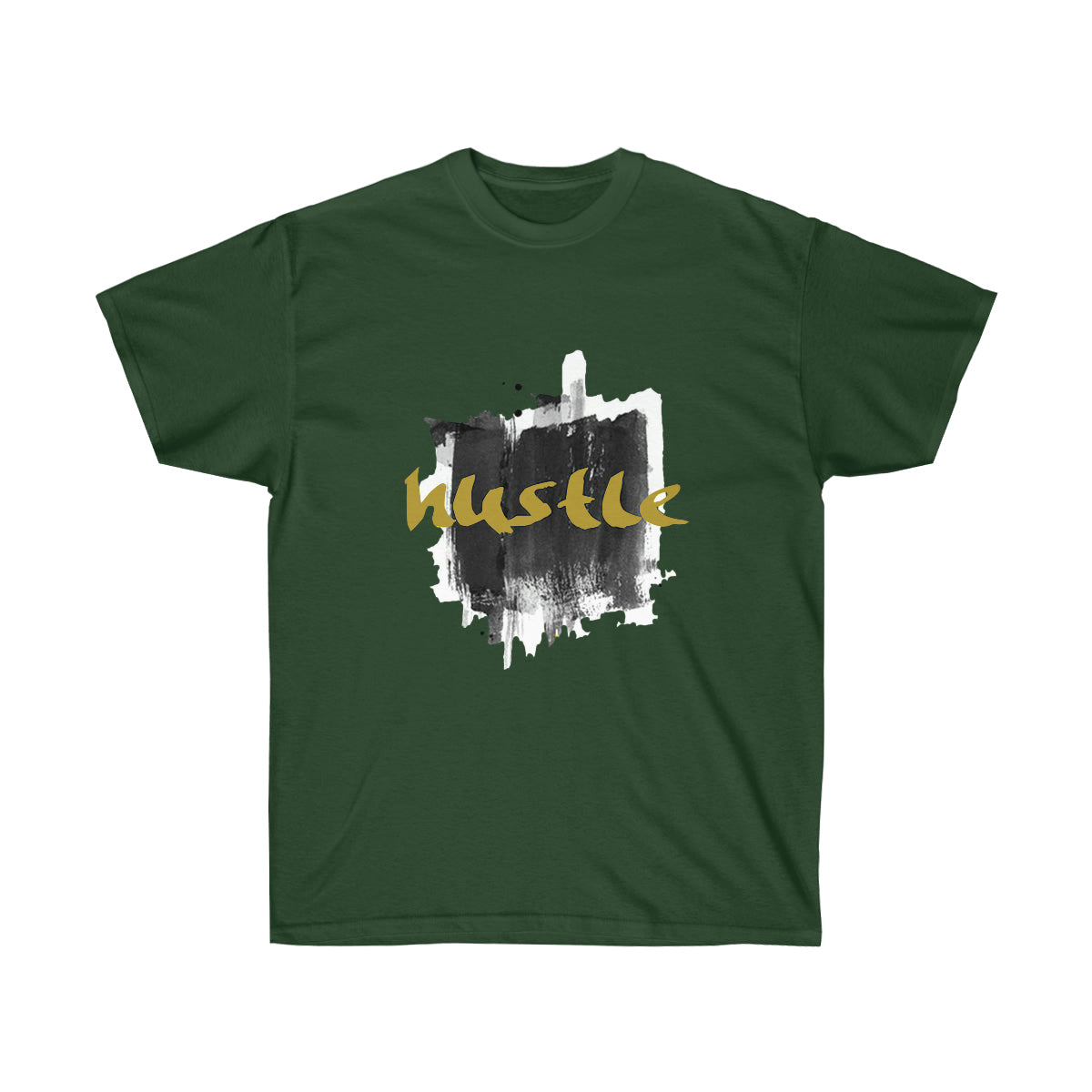Rap Hustle Graphic Men T-Shirt - Forest Green, XL image