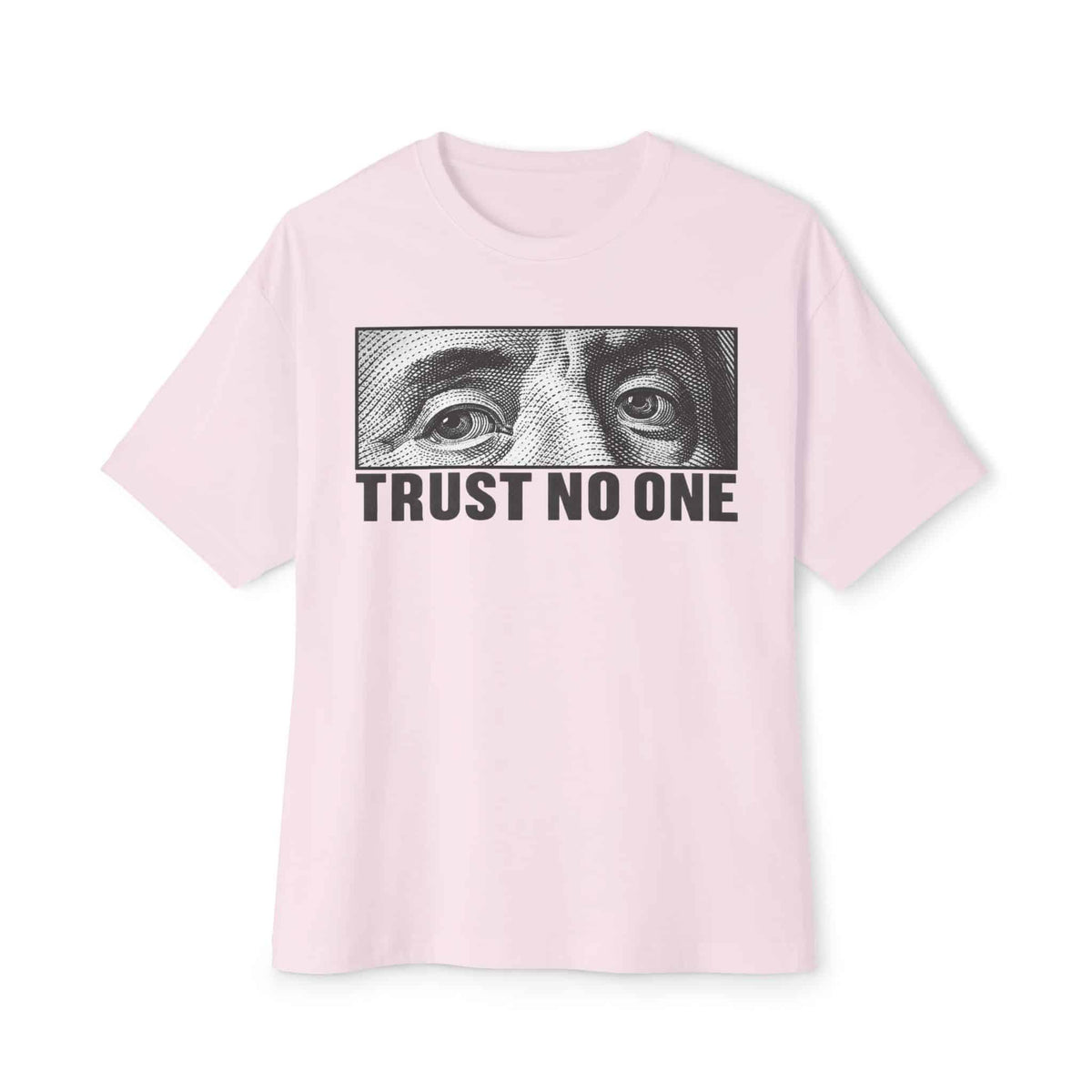 Graphic Print Unisex Oversized Boxy Tee - POD0039 - Soft Pink, L image