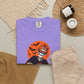 Retro Skater Skeleton Halloween Unisex Garment-Dyed T-shirt image 45