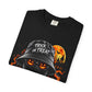 Spooky Streetwear Masked Unisex Garment-Dyed T-shirt image 2