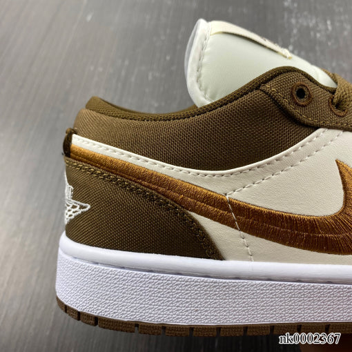 AJ 1 Low Light Olive Shoes Sneakers - nk0002367 image 3