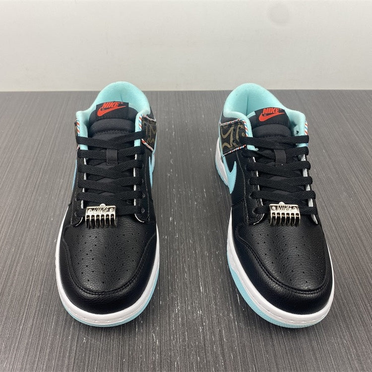 Dunk Low Barber Shop Black Shoes Sneakers - nk0002007 image 3