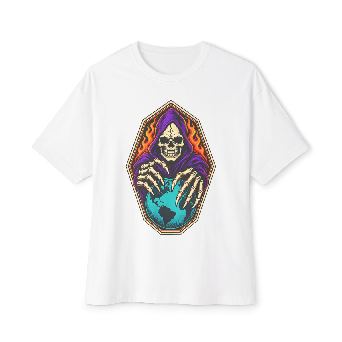 Soul Keeper Unisex Oversized Boxy Tee - White, 3XL image