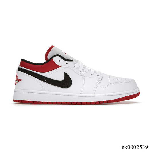 AJ 1 Low White University Red Black Shoes Sneakers - nk0002539 image 0
