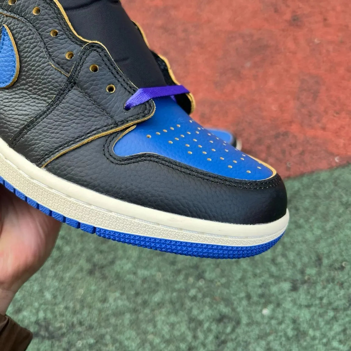 Fragment x Union LA x AJ 1 High OG Sport Royal Shoes Sneakers – nk0004748 image 8