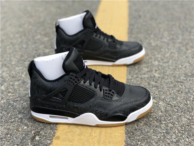 AJ 4 Retro Laser Black Gum Shoes Sneakers - nk0000654 image 9