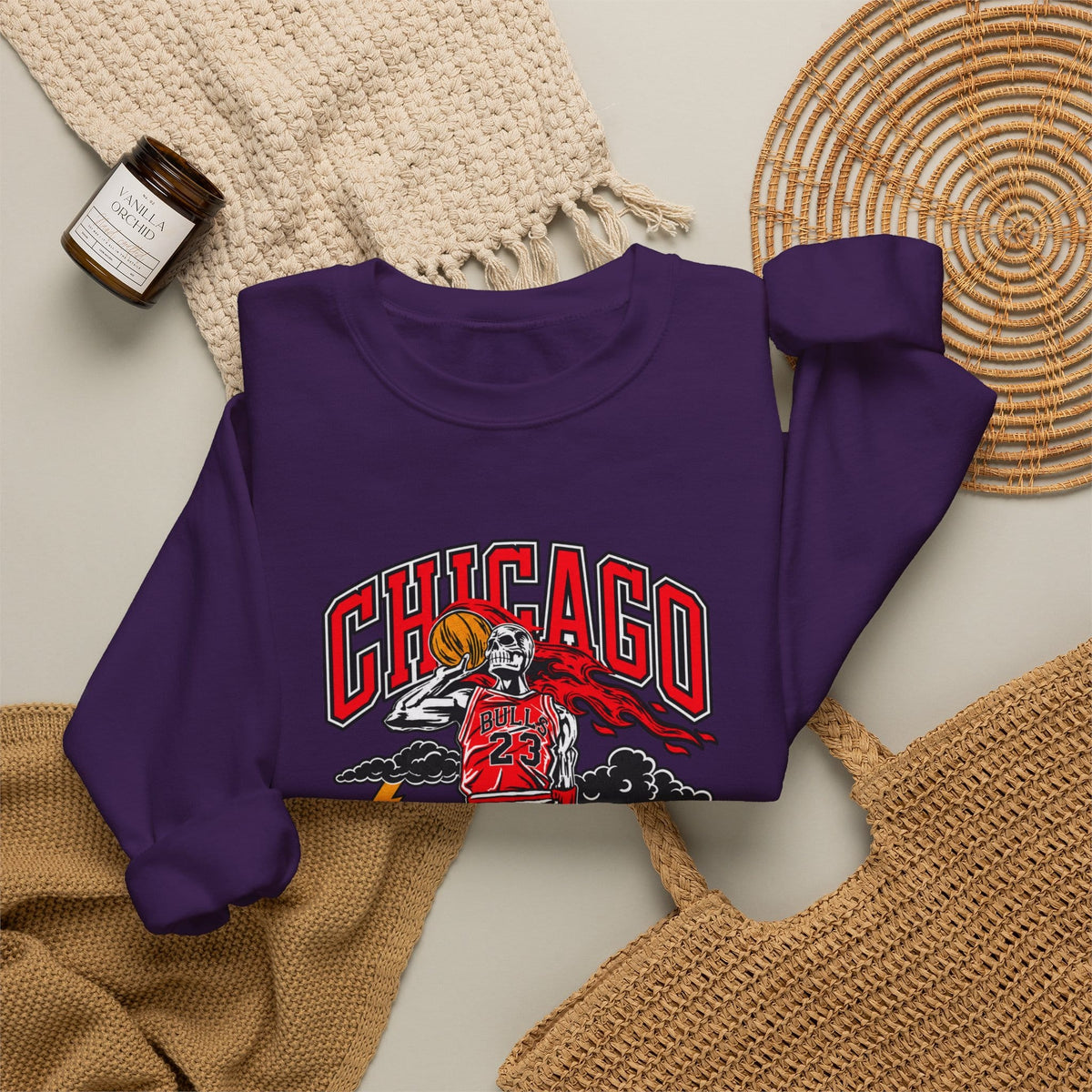 Graphic Print Crewneck Sweatshirt - POD0038 image 43
