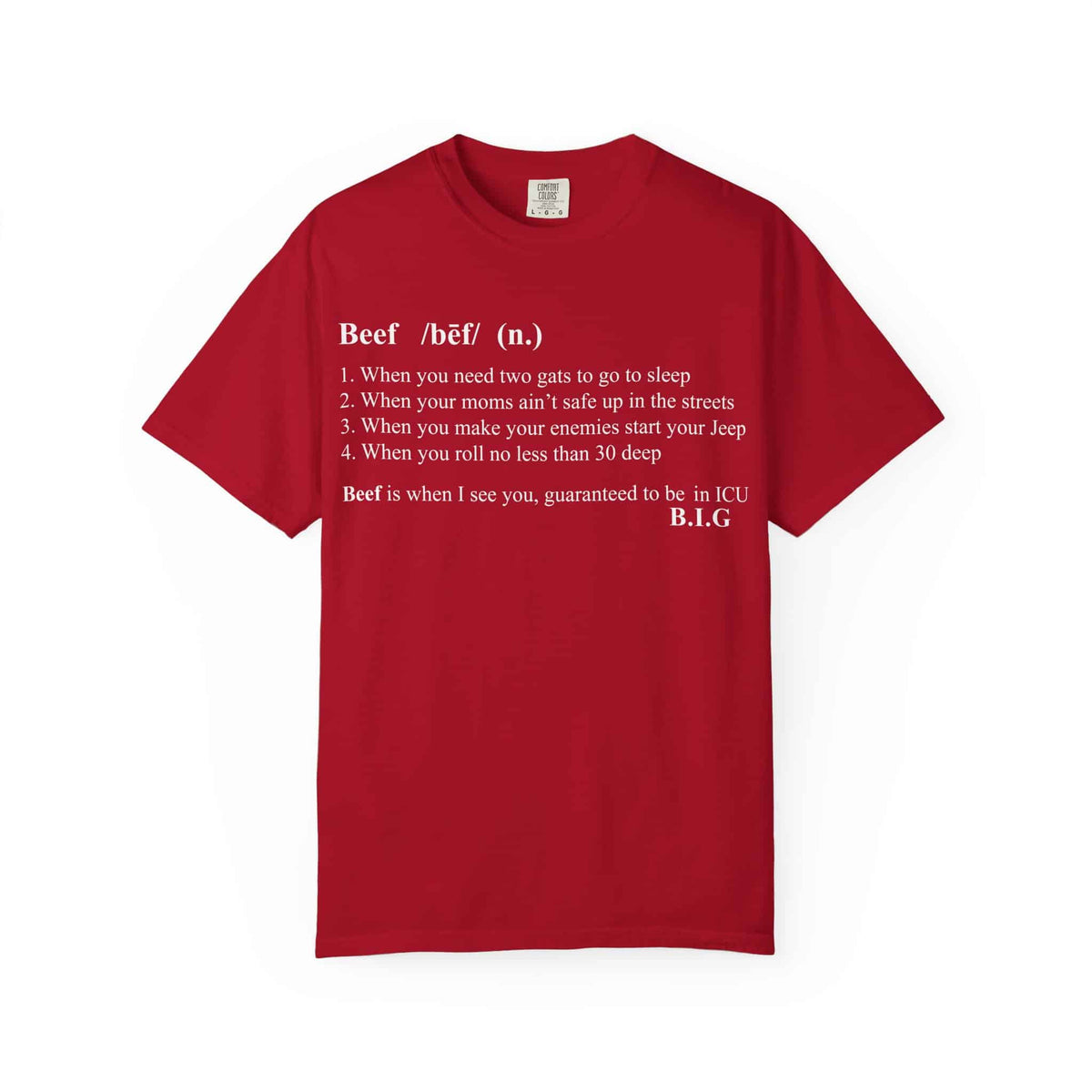 Beef Definition Unisex Garment-Dyed T-shirt image 32