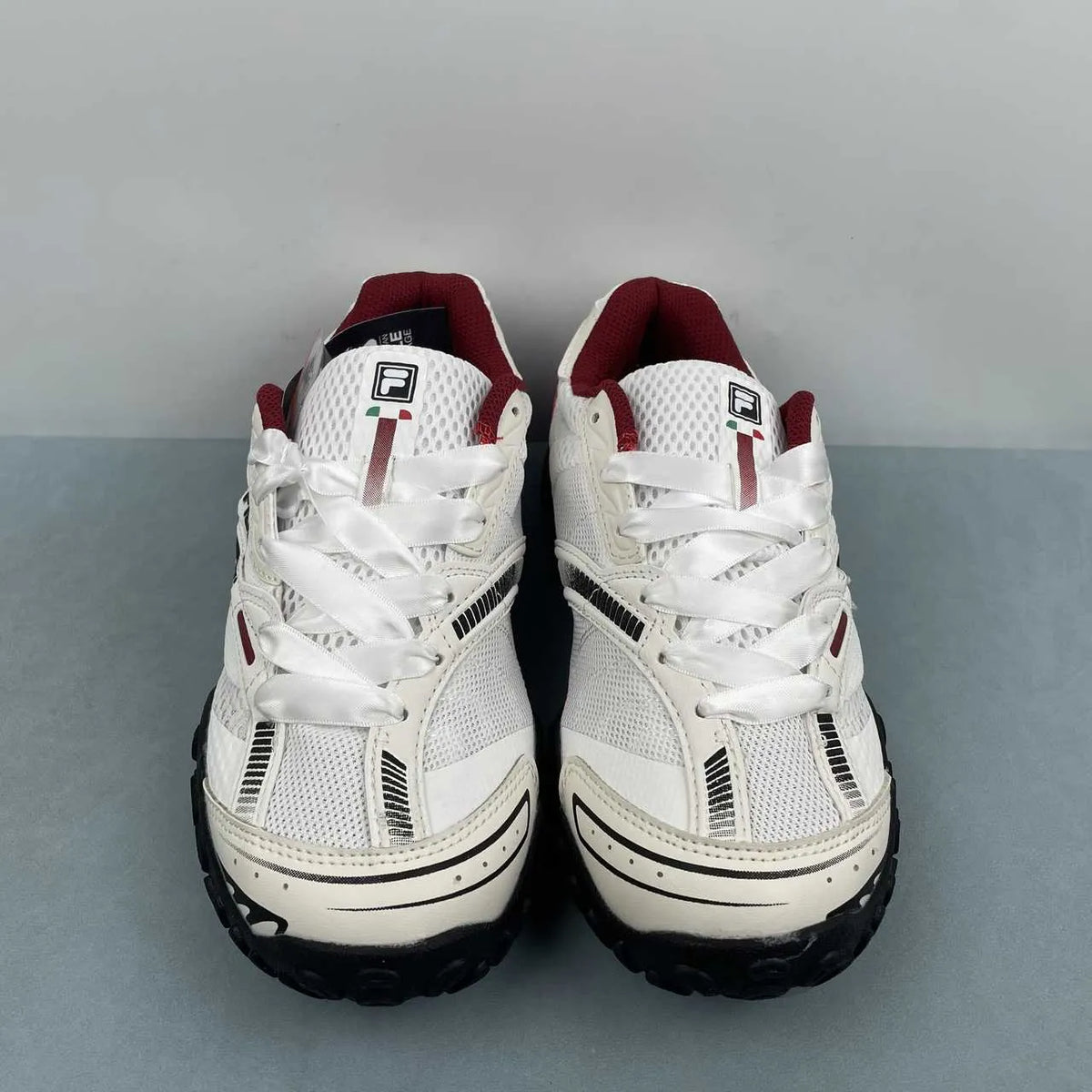 FL Echappe 2 White and Wine-Red Shoes Sneakers - nk0005392 image 17