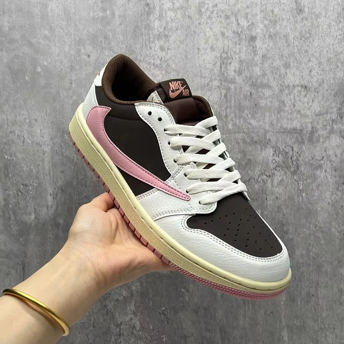 Travis Scott x AJ 1 Low Dark Pony Shoes Sneakers - nk0004049 image 5