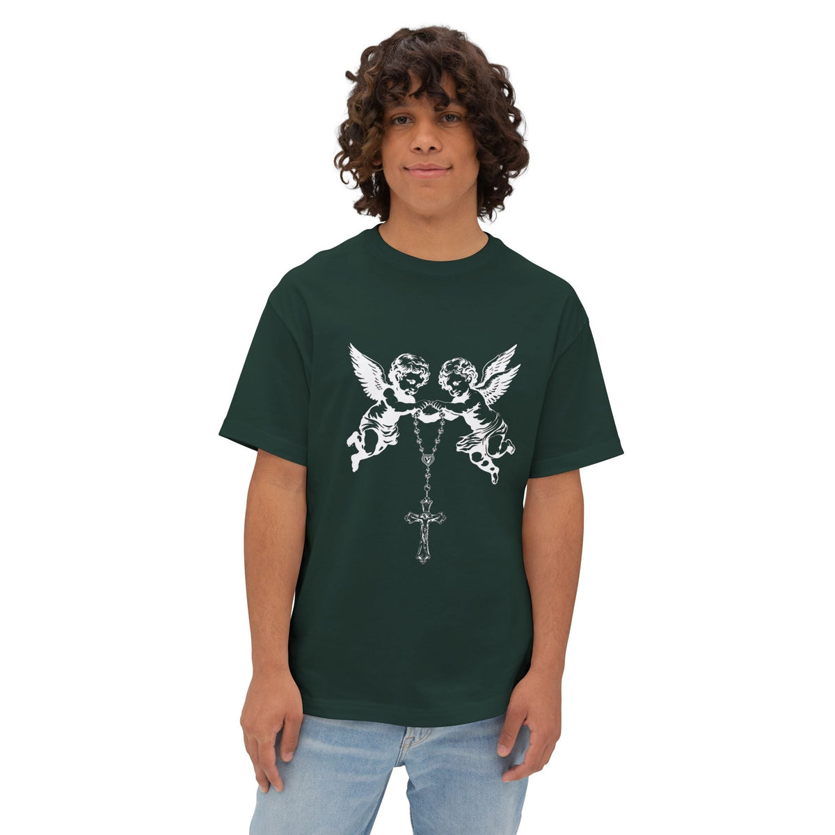 Heavenly Guardians Unisex Oversized Boxy Tee image 23