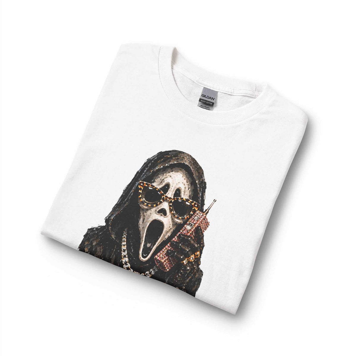 Halloween Ghostface Long Sleeve T-Shirt image 2