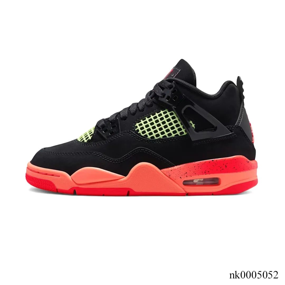 AJ 4 Retro Black Infrared Barely Volt Shoes Sneakers - nk0005052 image 1