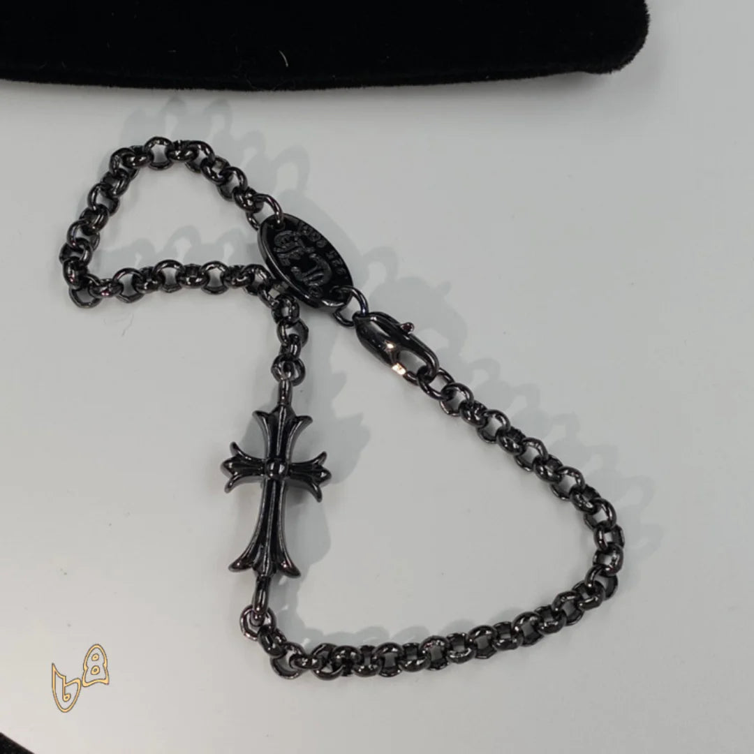 CH Black Cross Bracelet - CH0058 image 3