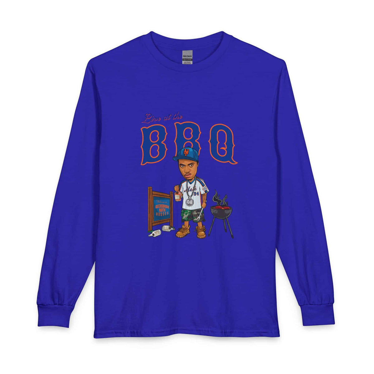 Rap Nas Live At The BBQ Long Sleeve T-Shirt image