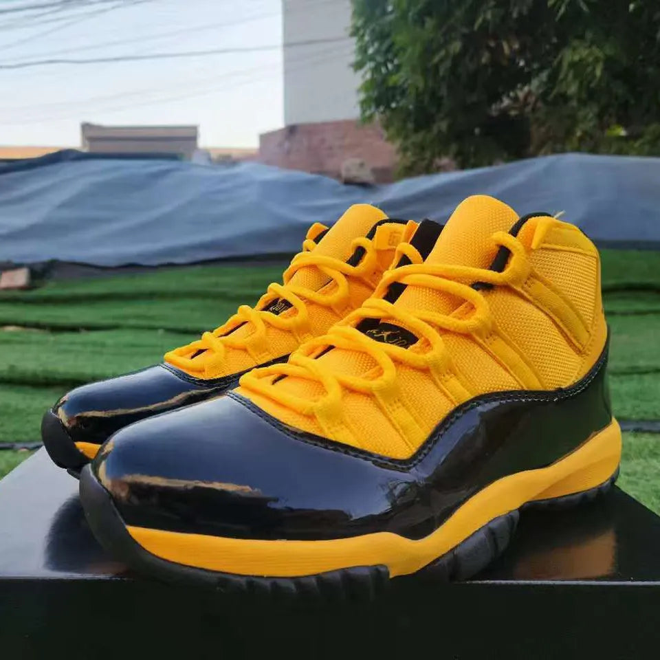 AJ 11 Gamma Black & Yellow Shoes Sneakers – nk0004795 image 3