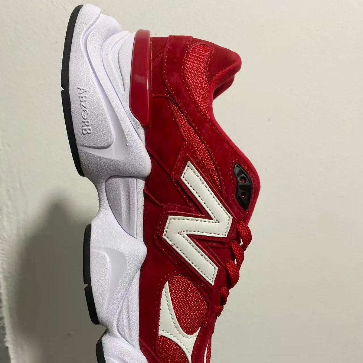 NB 9060 Crimson Red White Shoes Sneakers - nk0005370 image 3