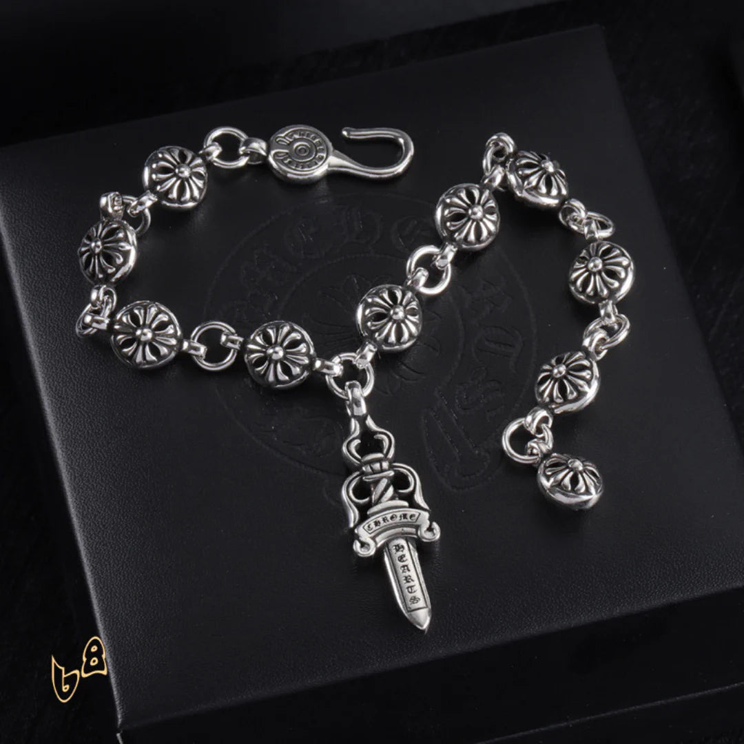 CH Cross Flower Ball Bracelet  - CH0072 image 1