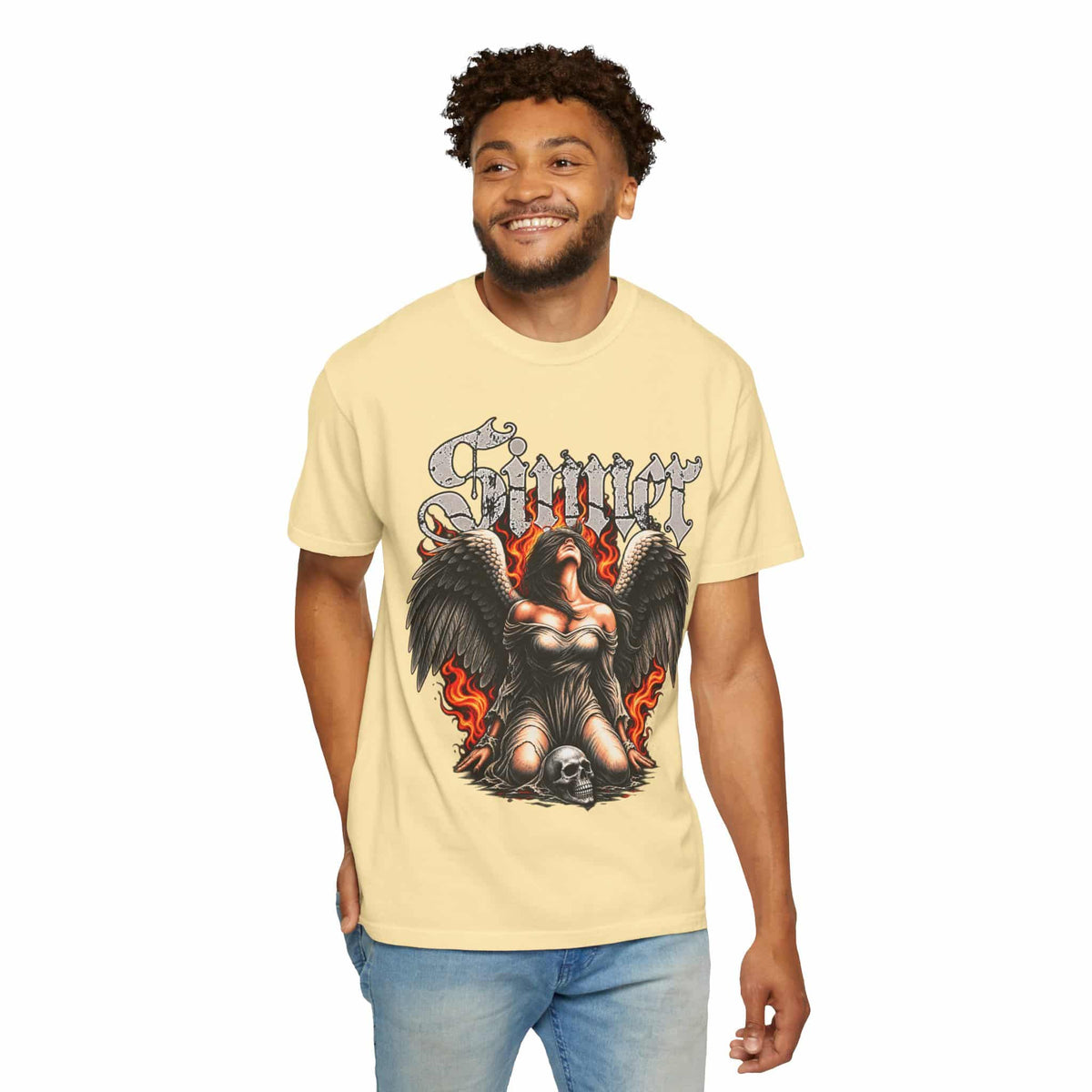 Sinner’s Flame Unisex Garment-Dyed T-shirt image 26