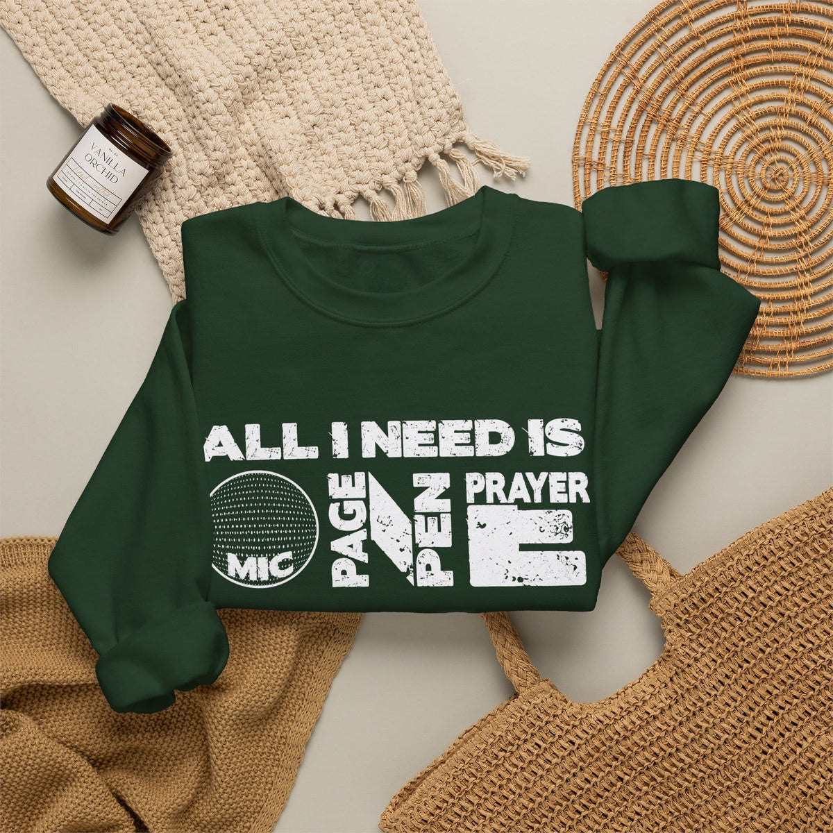 ALL_I_NEED_IS Crewneck Sweatshirt image 23