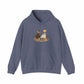Halloween Cowboy Hooded Sweatshirt - S, Heather Navy image