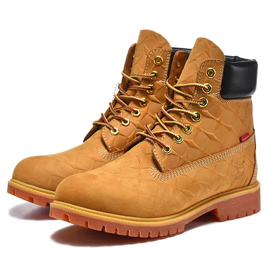 SUP x TBL 6 Inch Premium Waterproof Boot 'Embossed Diamond Plate - Wheat' Shoes Sneakers - nk0005480 image 7