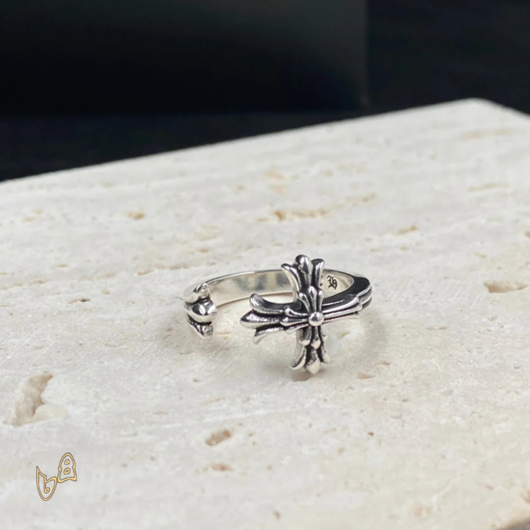 CH Silver Cross Ring - CH0085 image 1