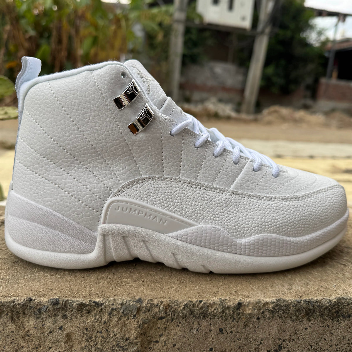 AJ 12 Retro All White Shoes Sneakers - nk0005257 image 3