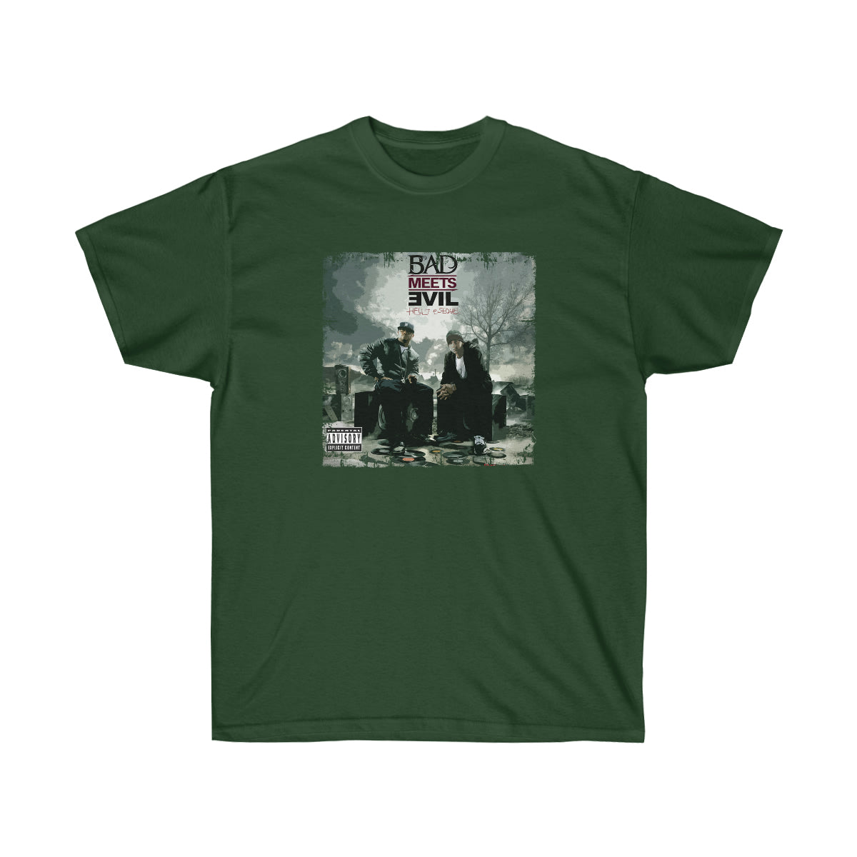 Bad Meets Evil Men T-Shirt - Forest Green, XL image