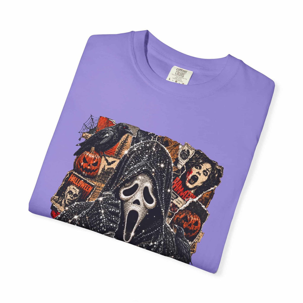 Halloween Horror Unisex Garment-Dyed T-shirt image 72