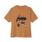 GOATED Skull Unisex Oversized Boxy Tee - Toast, M image