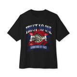 Graphic Print Unisex Oversized Boxy Tee - POD0037 image 0