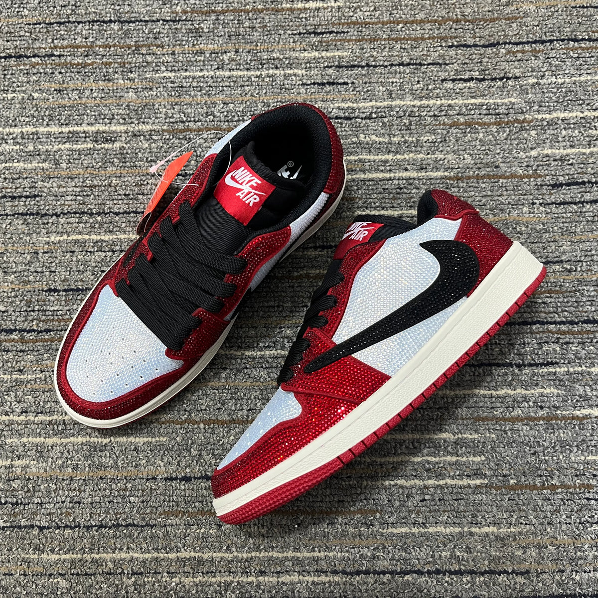 AJ 1 Low Chicago Crystal Shoes Sneakers – nk0004835 image 2