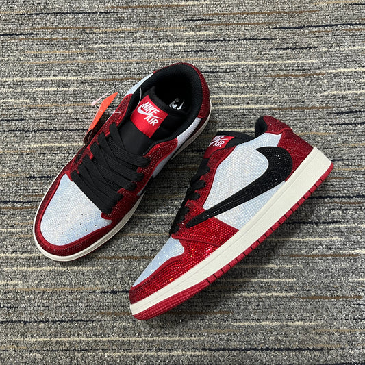 AJ 1 Low Chicago Crystal Shoes Sneakers – nk0004835 image 2