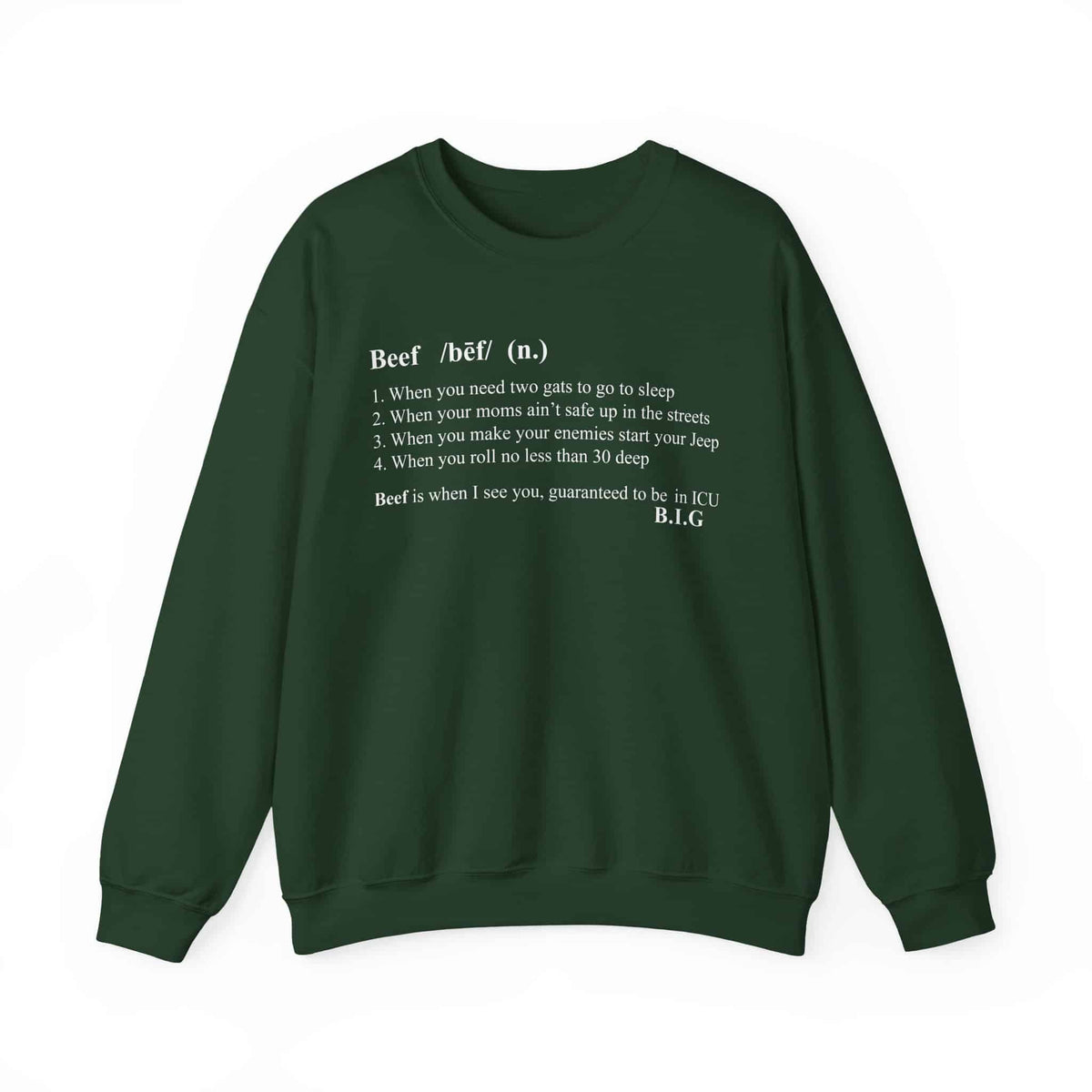 Beef Definition Crewneck Sweatshirt image
