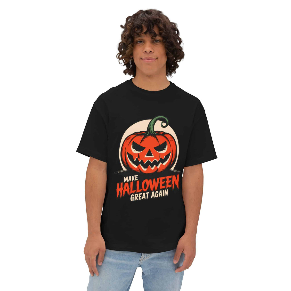 Make Halloween Great Again Unisex Oversized Boxy Tee image 5