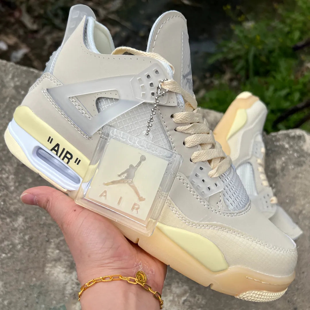 OW x AJ 4 Sail Shoes Sneakers – nk0001339 image 3