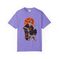 Retro Skater Skeleton Halloween Unisex Garment-Dyed T-shirt image