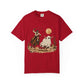 Halloween Basketball Skeleton Unisex Garment-Dyed T-shirt image