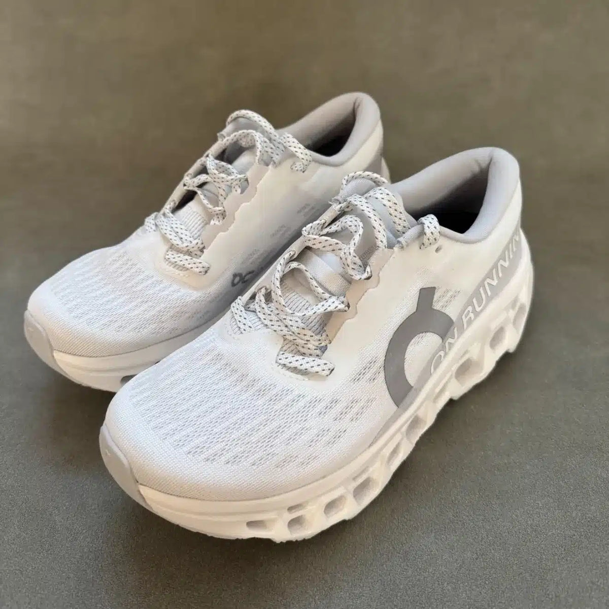 On Running Cloudmonster 3 White & Wolf Shoes Sneakers - nk0005612 image 2