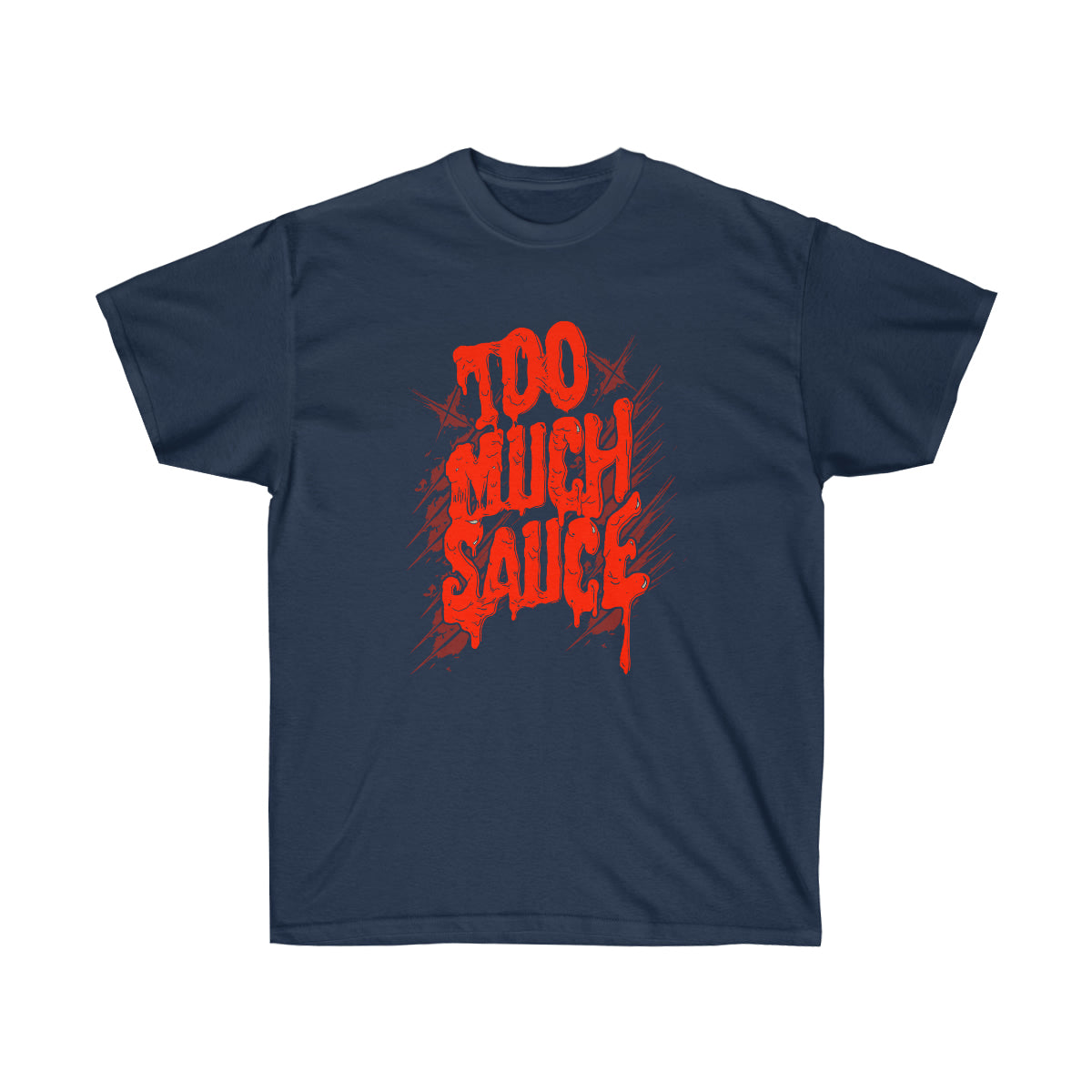 Too Much Sauce Men T-Shirt - Navy, 3XL image